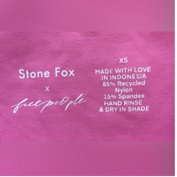 Pink stone fox free people one piece swimsuit - Picture 3 of 3